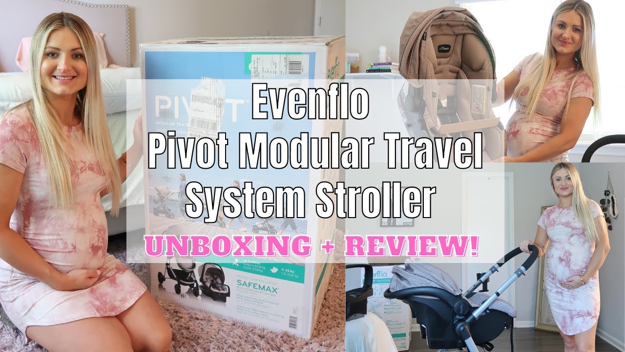 EVENFLO PIVOT MODULAR TRAVEL SYSTEM STROLLER REVIEW 2021 (EVENFLO STROLLER UNBOXING)