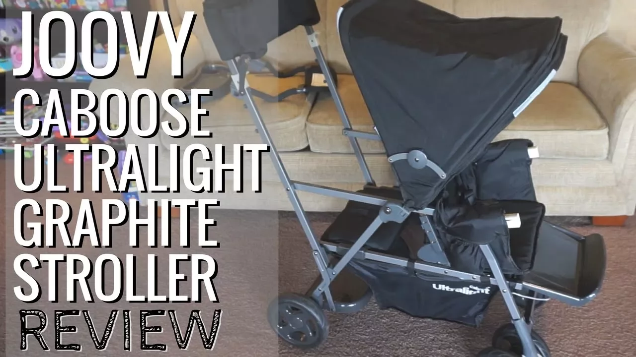 Joovy Caboose Ultralight Graphite Stand-On Tandem Stroller Review and How To // Momma Alia