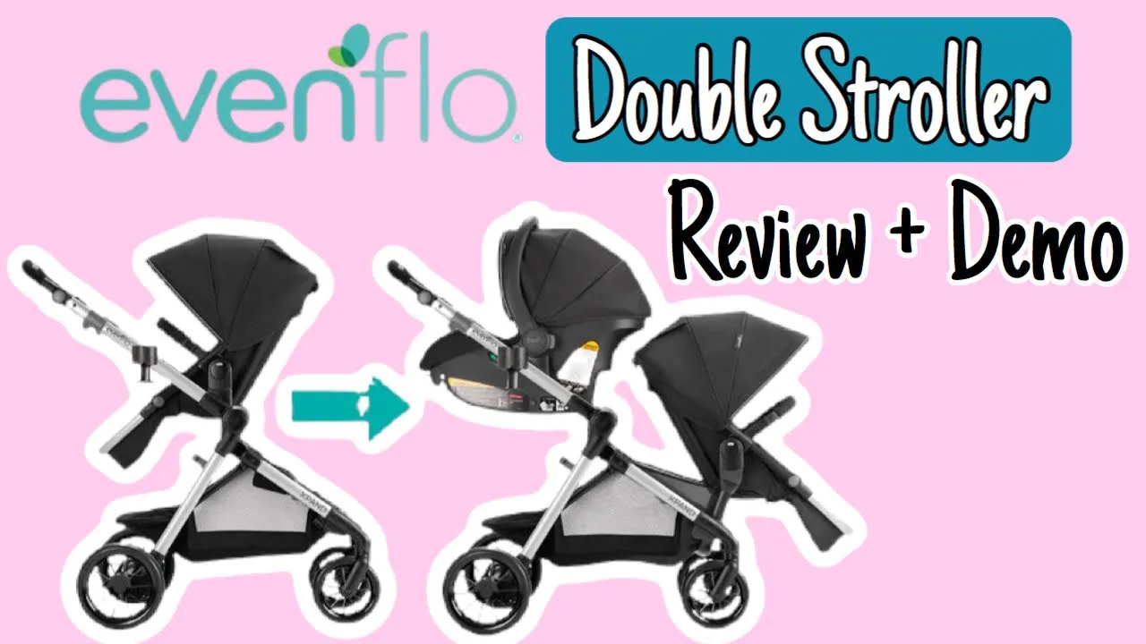 EVENFLO PIVOT XPAND DOUBLE STROLLER (REVIEW & DEMO) 2 UNDER 2!