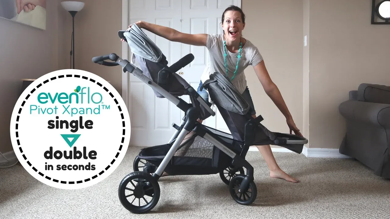 Evenflo Pivot Xpand Review - Convert Single to Double Stroller in Seconds!