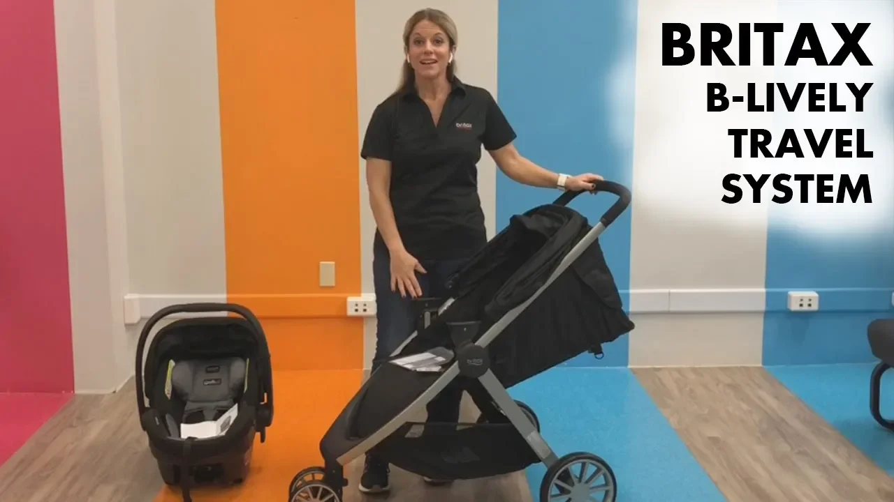 NEW 2019 Britax B-Lively Travel System Demo